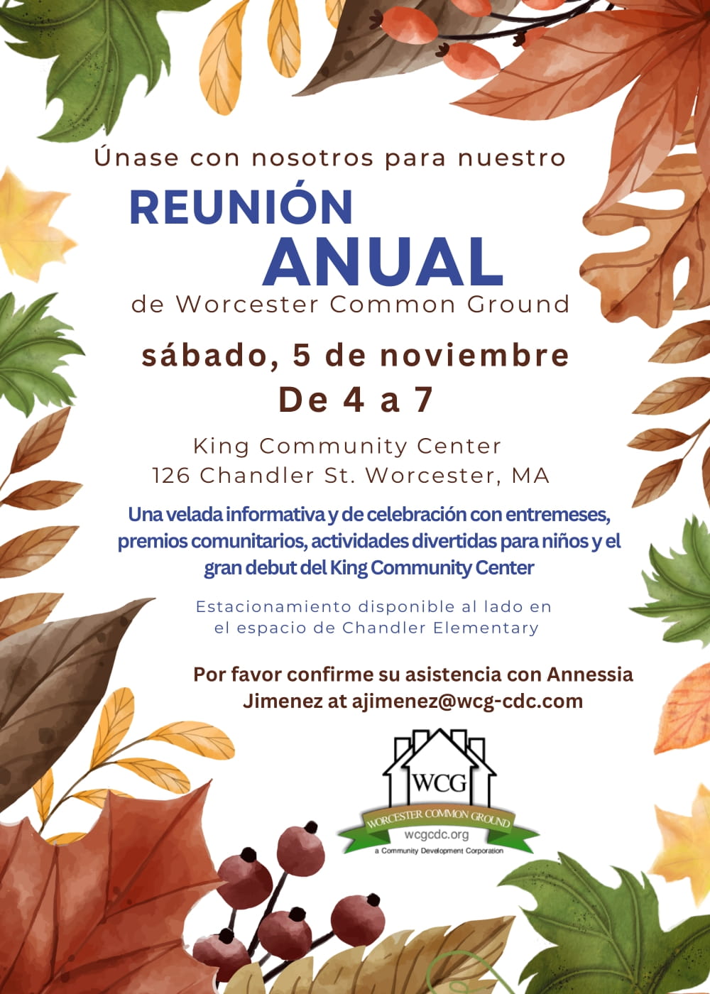 Read more about the article Invitación a nuestra reunión anual de WCG